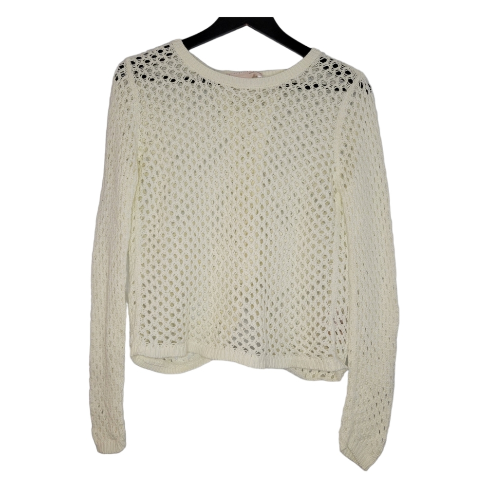 Philosophy women's open knit sweater with open back